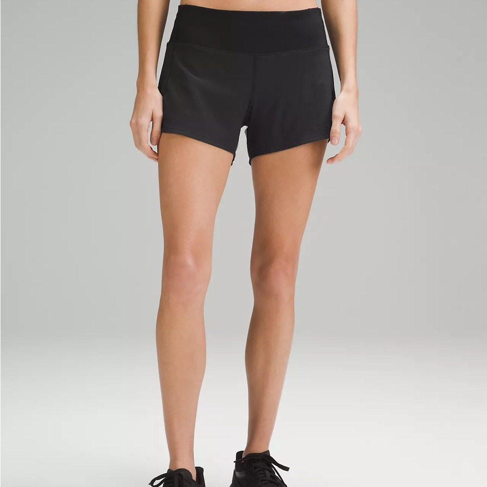 Lululemon black speed up shorts